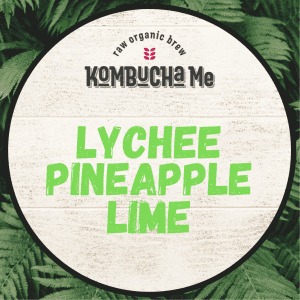 Lychee Pineapple Lime kombucha
